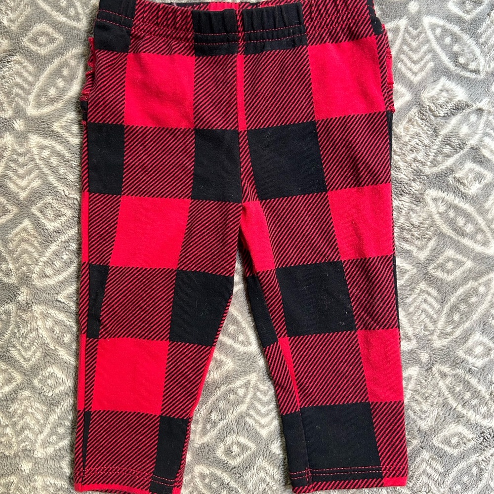 Jumping Beans baby girl ruffled leggings. Size 3 months